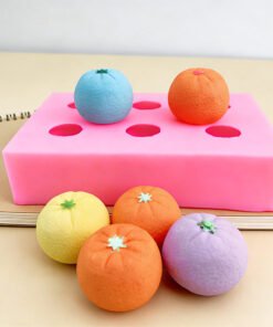 Vedini 6 Cavity Fruit-Shaped 3D Oranges, Tangerines, Chocolate, Home-Use Aromatherapy Candles, JKB-3392