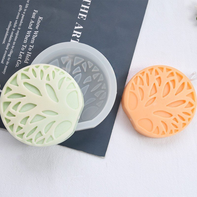 Vedini Abstract Tree Silicone Mold Round Coral Tree Scented Candle Plaster Mold Handmade Soap Mold Candle Mold JKB-3342 - Image 4