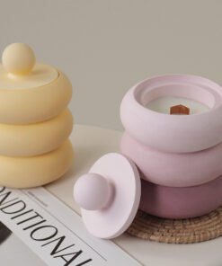 Vedini Concrete Stack Cup Silicone Mold JKB-3344