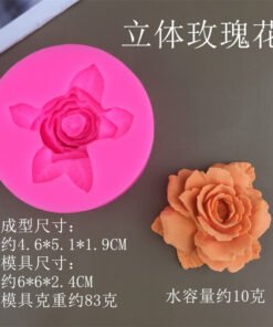 Alternative view of Vedini 3D Rose Flower Silicon Mold Used For For Making Candles,Gypsum,Resin And Soap JKB-3394