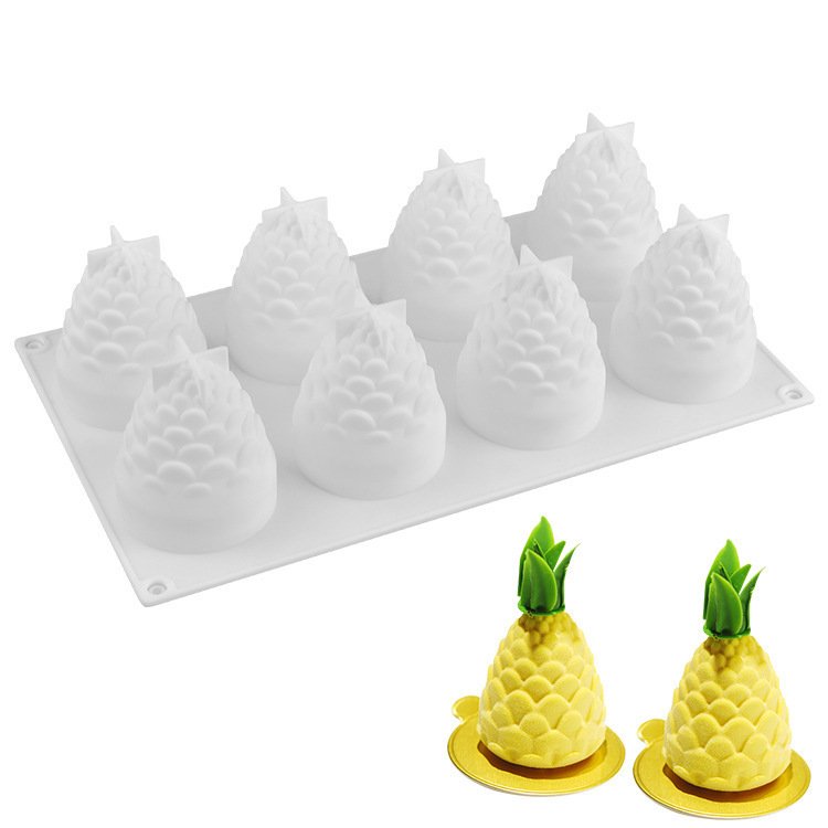 Vedini 8 Cavity Pine Cone Silicone Cake Mold JKB-3369