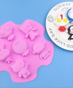 Vedini 6 Cavity Consecutive Cartoon Characters Silicone Mold JKB-3334