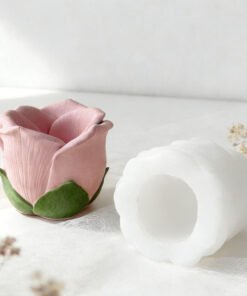 Alternative view of Vedini Concrete Rose Flower Cup Silicon Mold For Concrete,Resin And Crafts JKB-3378