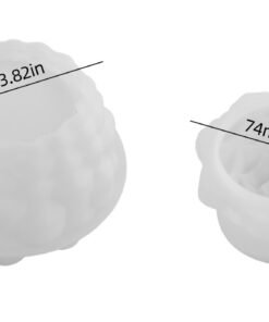 Alternative view of Vedini Concrete Pine Cone Candle Cup Gypsum Storage Jar Mirror Silicone Mold JKB-3343