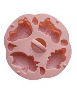 Alternative view of Vedini 4 Cavity Dinasaur And Car Silicon Mold JKB-3340