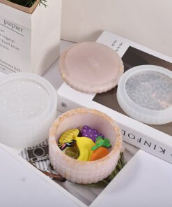 Vedini Diamond-Shaped Round Diamond Stacking Storage Box Silicone MoldJKB-3373