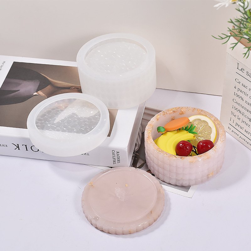 Vedini Diamond-Shaped Round Diamond Stacking Storage Box Silicone MoldJKB-3373 - Image 5