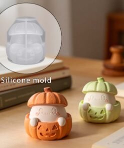 Vedini 3D Halloween Ghost Pumpkin Candle Silicone Mold JKB-3347