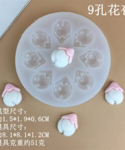 Alternative view of Vedini 9 Cavity Bud Silicon Mold jkb-3384