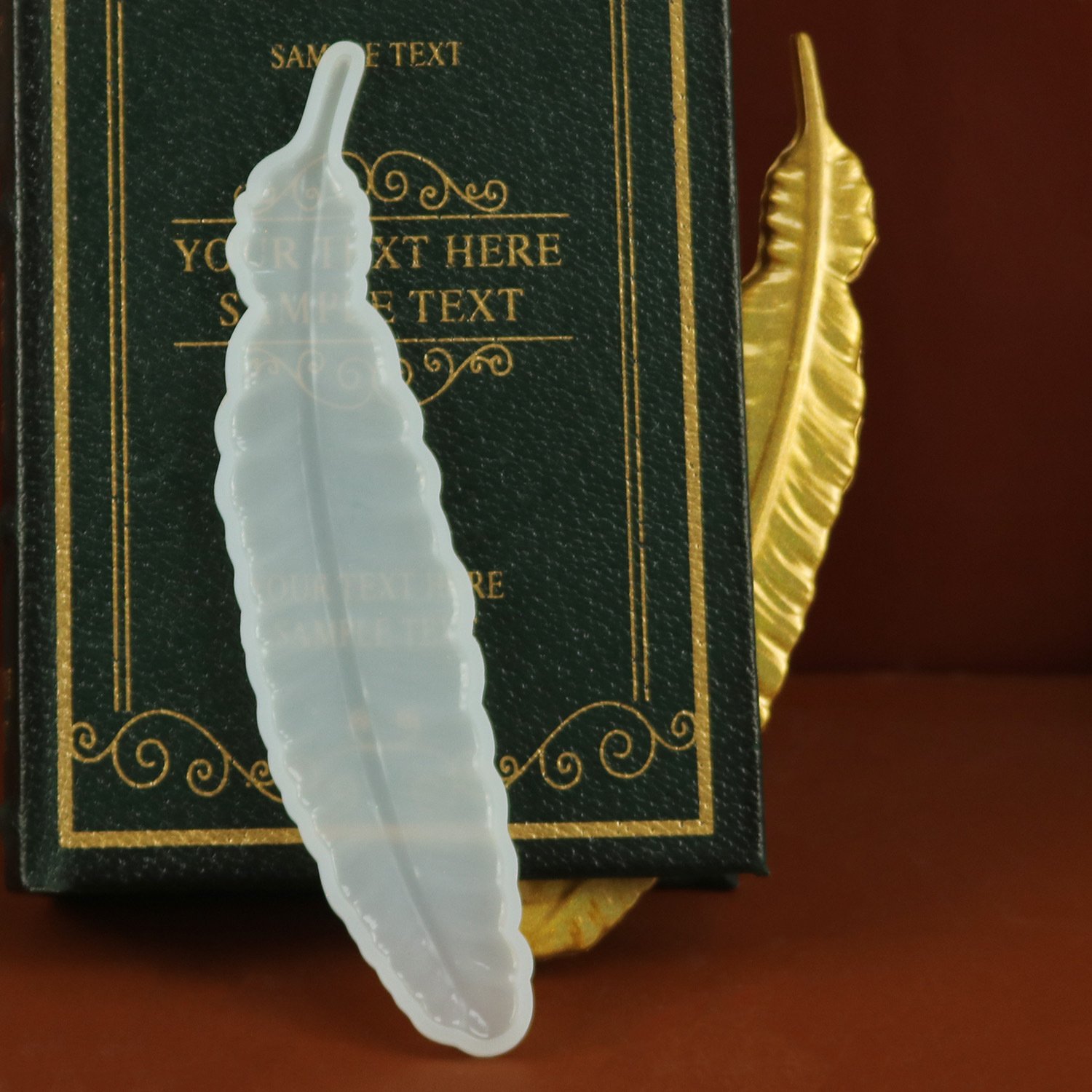 Vedini Feather Bookmark Silicone Mold JKB-3353 - Image 4