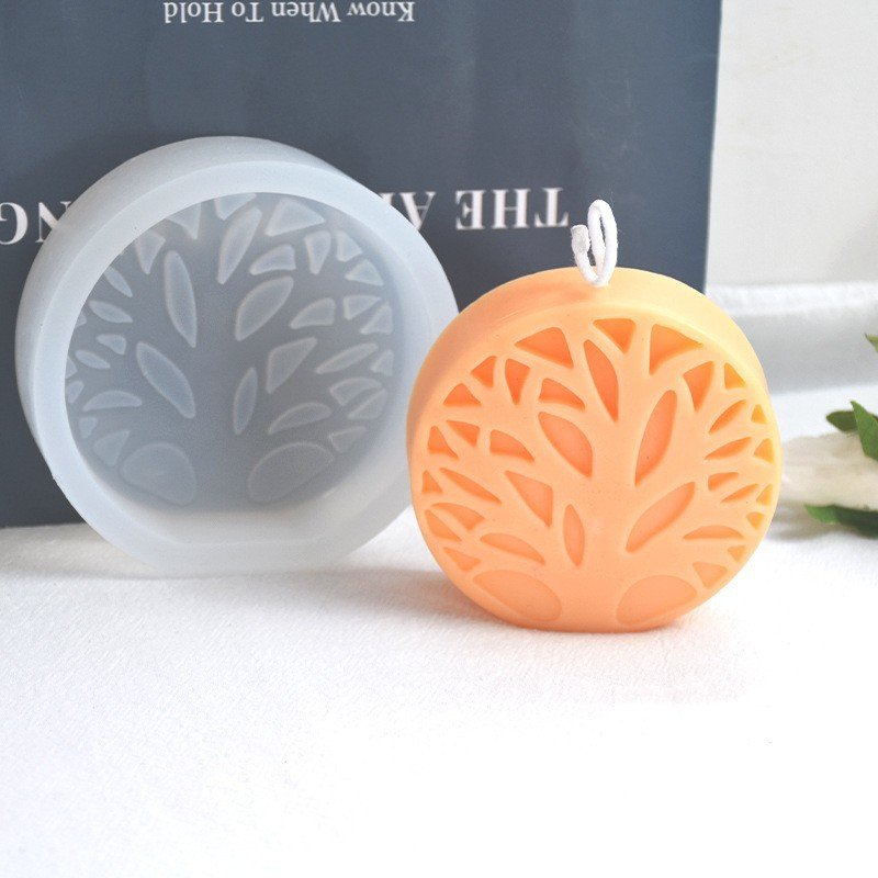 Vedini Abstract Tree Silicone Mold Round Coral Tree Scented Candle Plaster Mold Handmade Soap Mold Candle Mold JKB-3342 - Image 3