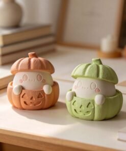 Alternative view of Vedini 3D Halloween Ghost Pumpkin Candle Silicone Mold JKB-3347