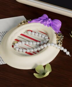Alternative view of Vedini Concrete Oval Bow Embossed Pattern Tray Silicone Mold JKB-3360