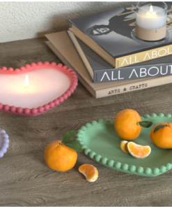 Alternative view of Vedini Concrete Beads Lace Love Storage Tray Silicone Mold JKB-3382