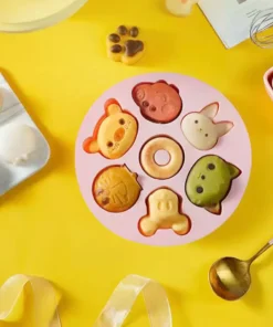 Alternative view of Vedini 6 Cavity Peppa pig and Other Cartoons Silicon Mold JKB-3335