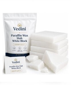 Vedini Paraffin Wax Slab White Block for Candle Making, DIY Crafts, Wax Melts & Industrial Use 1Kg