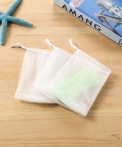 Alternative view of Vedini Soap Saver Mesh Bag | Foaming Soap Pouch for Handmade Soap, Bath Soap, Facial Cleansing & Exfoliation(Pack of 10)