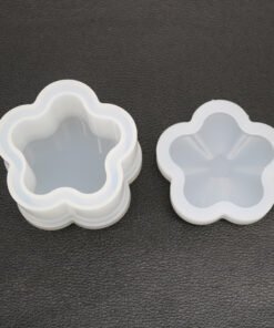 Vedini Concrete And Resin Flower Shape Storage Box Silicon Mold JKB-3426