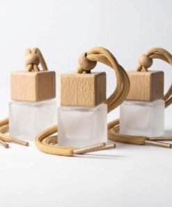 10ml Frosted Hanging Diffuser Bottle with Wooden Cap