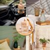 10ml Frosted Hanging Diffuser Bottle with Wooden Cap