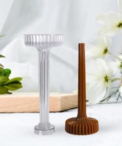 Geometric Striped Silicone Candle Mold