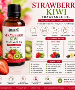 Jindeal Strawberry Kiwi Fragrance Oil for Candle Making, Soap, Cosmetics, Fine Perfume, Reed Diffusers & Home Fragrance
