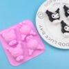 Kuromi Silicone Mold 4 Cavity Pink