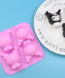 Kuromi Silicone Mold 4 Cavity Pink