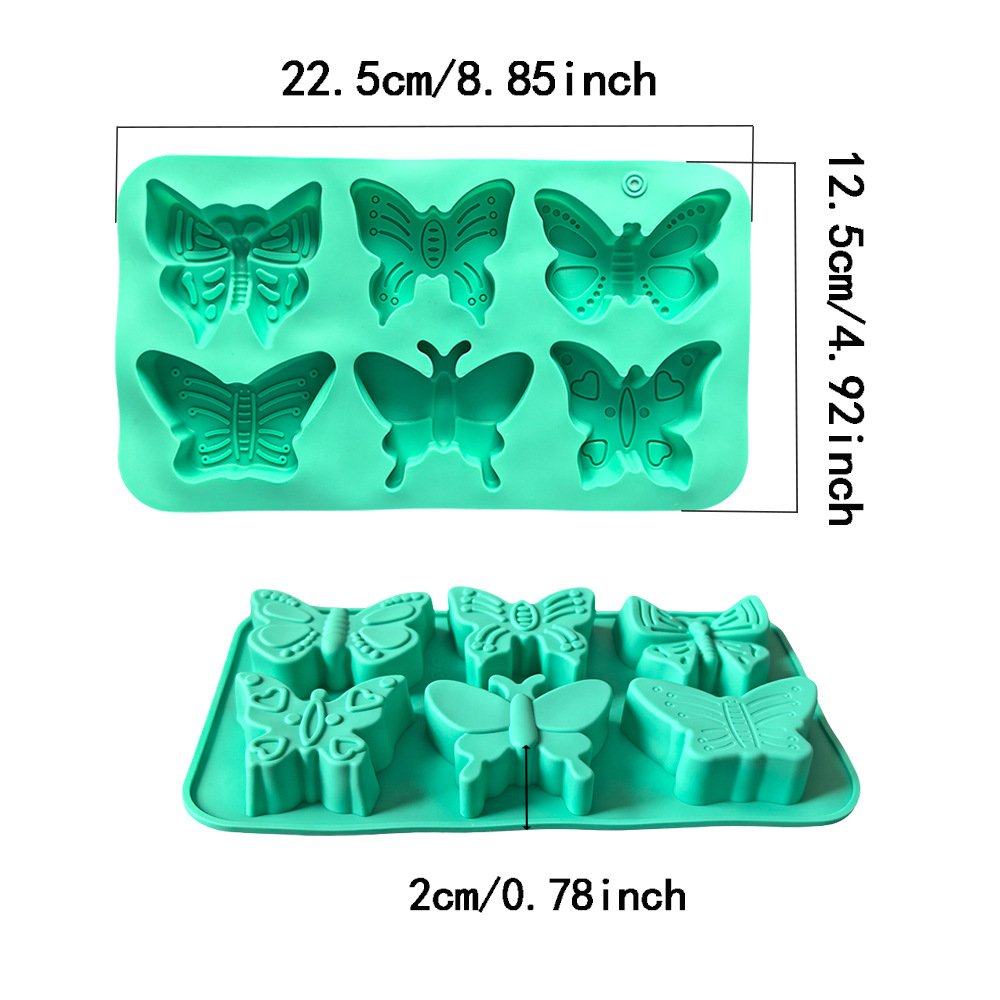 Vedini 6 Cavity Butterfly Shape Silicon Mold For Candle ,Soap and DIY Kits JKB-3439 - Image 5