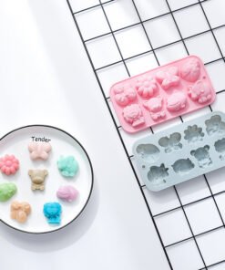 Vedini 8 Cavity Silicone Chocolate Mold with Different Insect, Animal, and Flower Shapes for Baking Cakes , DIY Kits and Resin Crafts JKB-3432