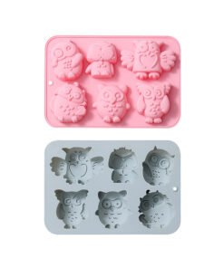 Alternative view of Vedini 6 Cavity Different Owl-Shaped Baking Tools, Chocolate Molds, Silicone Fondant Molds, Handmade Soap Molds, Cake Molds JKB-3437