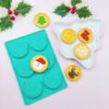 Vedini 6 Cavity Round Christmas Decoration Silicone Mold For Decoration, Handmade Biscuit And Chocolate Cake Mold JKB-3441 - Image 4