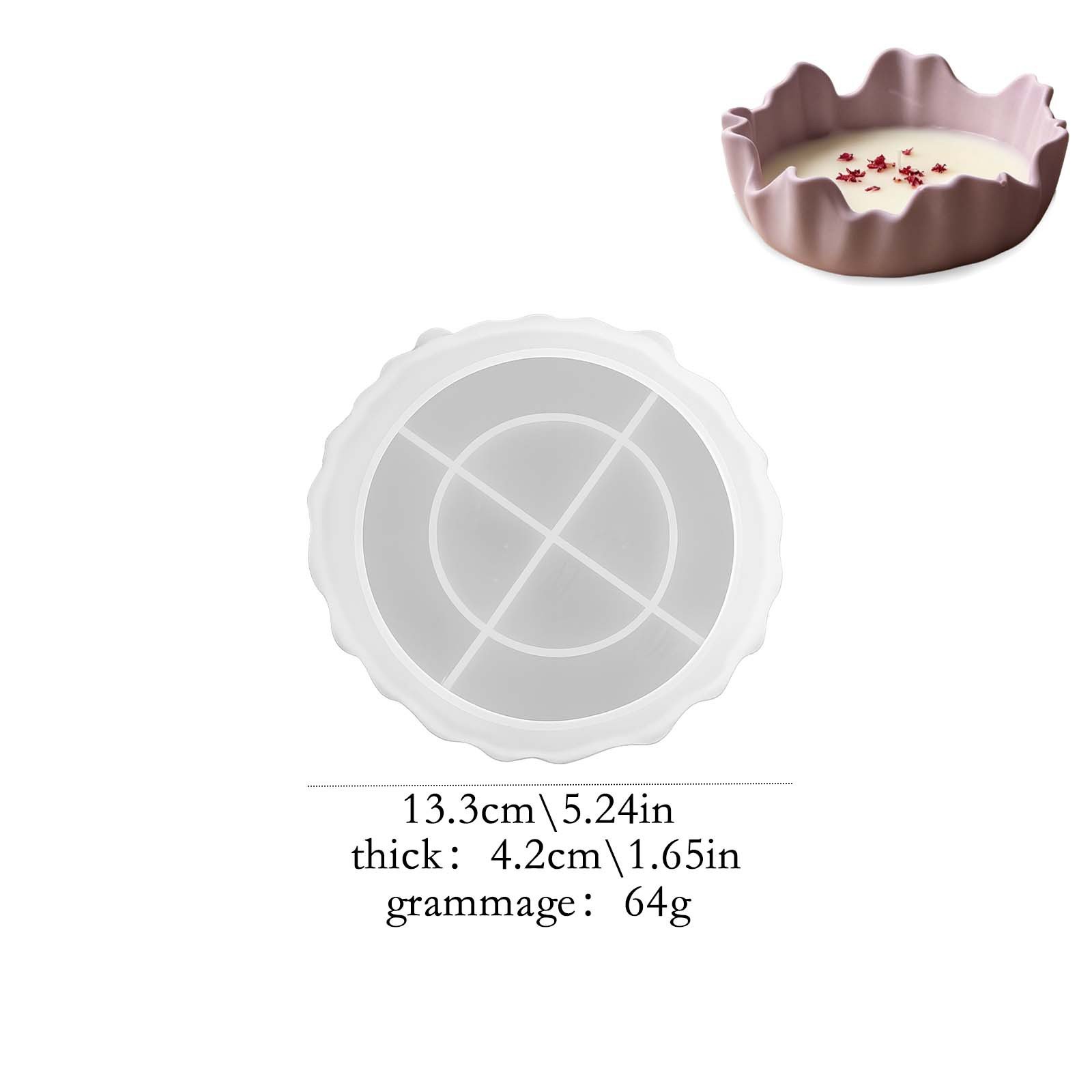 Vedini Irregular Storage Bowl Silicone Mold Irregular Fruit Tray Gypsum Silicone Mold JKB-3446 - Image 6