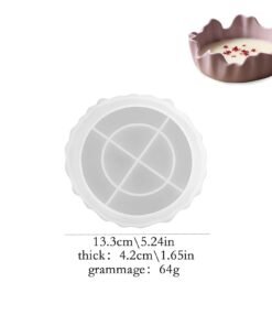 Vedini Irregular Storage Bowl Silicone Mold Irregular Fruit Tray Gypsum Silicone Mold JKB-3446 - Small
