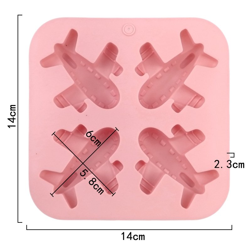 Vedini 4 Cavity Airplane Silicone Mold for Jelly , Soap, And DIY Kits JKB-3399 - Image 5