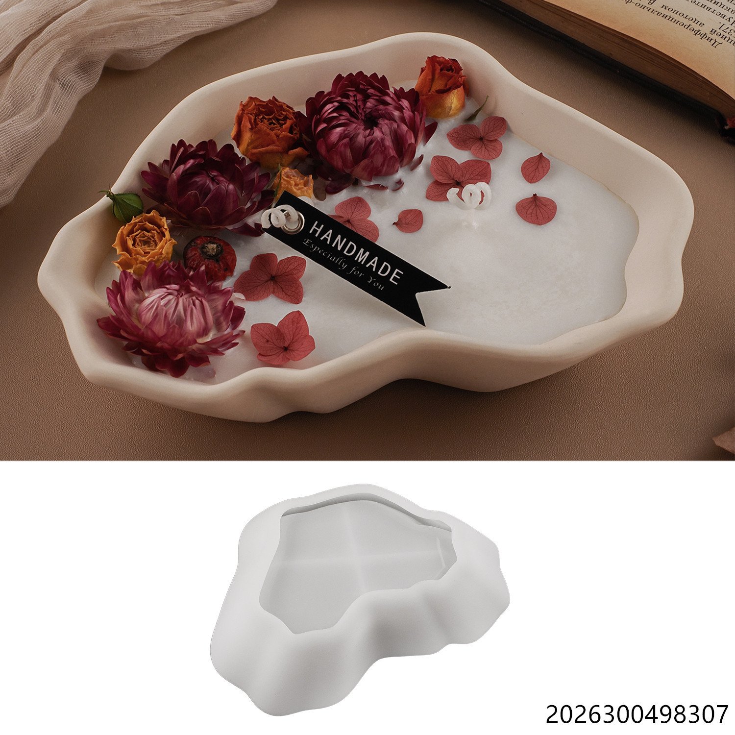 Vedini Concrete Resin Cement Gypsum Irregular Candle Cup Bowl Storage Plate Cup Storage Mold Mirror Silicone Mold JKB-3411 - Image 5
