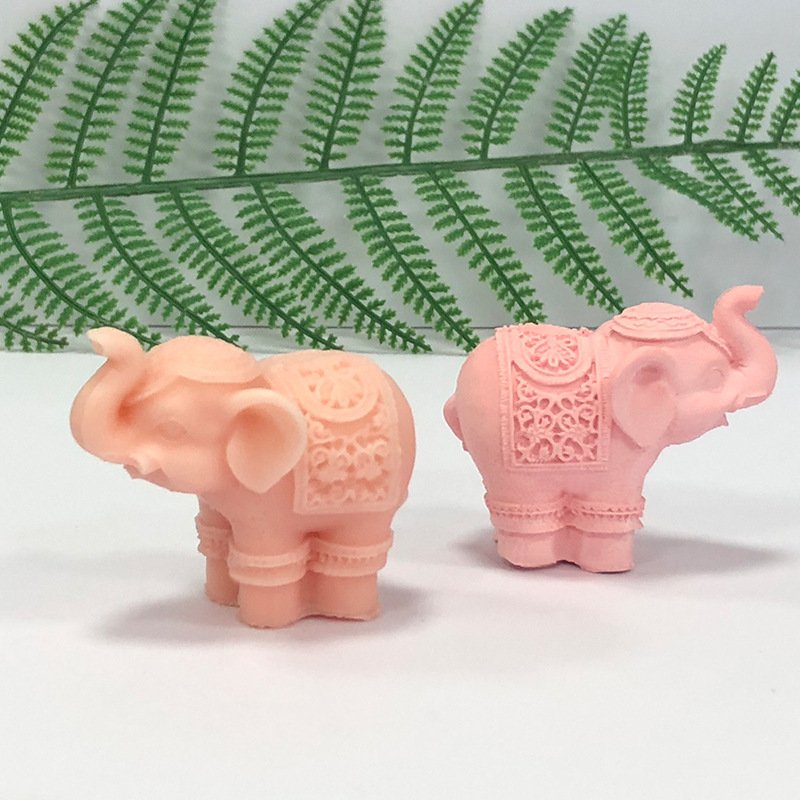 Vedini 3D Stereo Elephant Shape Fondant Cake Mold Soap Mold Plaster Mold Pudding Mold Elephant Scented Candle Mold JKB-3444 JKB-