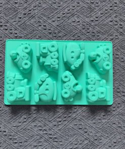 Alternative view of Vedini 8 Cavity Car Helicopter Cake Silicone Mold DIY Chocolate Mousse Cake Baking Mold JKB-3438
