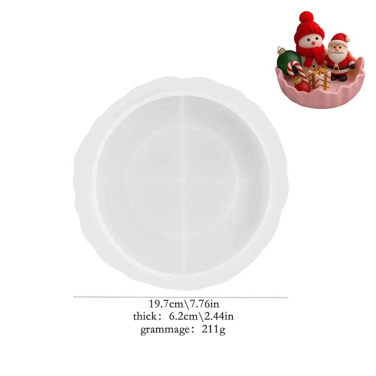 Vedini Irregular Storage Bowl Silicone Mold Irregular Fruit Tray Gypsum Silicone Mold JKB-3446 - Image 5