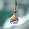 Premium Hanging Car Perfume Bottle with Wooden Diffuser Cap