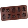 Vedini 10 Cavity Different New Christmas Series Gift Box Chocolate Mold Five-Pointed Star Gift Box Fire Paint Wax Stand MoldJKB-3442 - Image 3