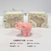 Vedini 3D Stereo Elephant Shape Fondant Cake Mold Soap Mold Plaster Mold Pudding Mold Elephant Scented Candle Mold JKB-3444 JKB- - Image 2