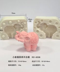 Alternative view of Vedini 3D Stereo Elephant Shape Fondant Cake Mold Soap Mold Plaster Mold Pudding Mold Elephant Scented Candle Mold JKB-3444 JKB-
