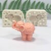 Vedini 3D Stereo Elephant Shape Fondant Cake Mold Soap Mold Plaster Mold Pudding Mold Elephant Scented Candle Mold JKB-3444 JKB- - Image 5
