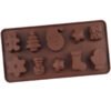 Vedini 10 Cavity Different New Christmas Series Gift Box Chocolate Mold Five-Pointed Star Gift Box Fire Paint Wax Stand MoldJKB-3442 - Image 4