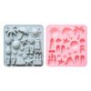 Vedini 22 Cavity Summer Beach Vacation Themed Silicone Mold for Baking Cakes, DIY Kits, and Chocolate JKB-3431 - Image 2