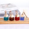 10ml Hanging Car Diffuser Glass Bottle – Multi Color (Random Dispatch) | Wooden Cap Aroma Perfume Bottle for Car & Room - Image 6