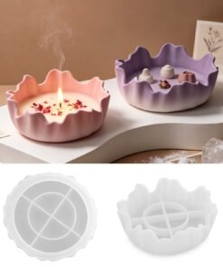 Vedini Irregular Storage Bowl Silicone Mold Irregular Fruit Tray Gypsum Silicone Mold JKB-3446