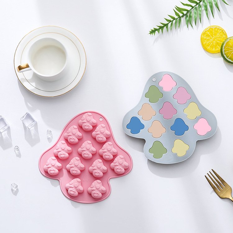 Vedini 12 Cavity Mushroom-Shaped Silicone Mold for Resin, Cake Mold, Chocolate Mold, Soft Candy Baking Tool JKB-3414 - Image 3