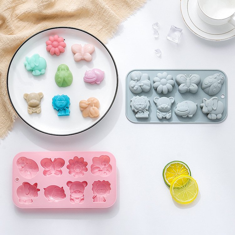 Vedini 8 Cavity Silicone Chocolate Mold with Different Insect, Animal, and Flower Shapes for Baking Cakes , DIY Kits and Resin Crafts JKB-3432 - Image 4